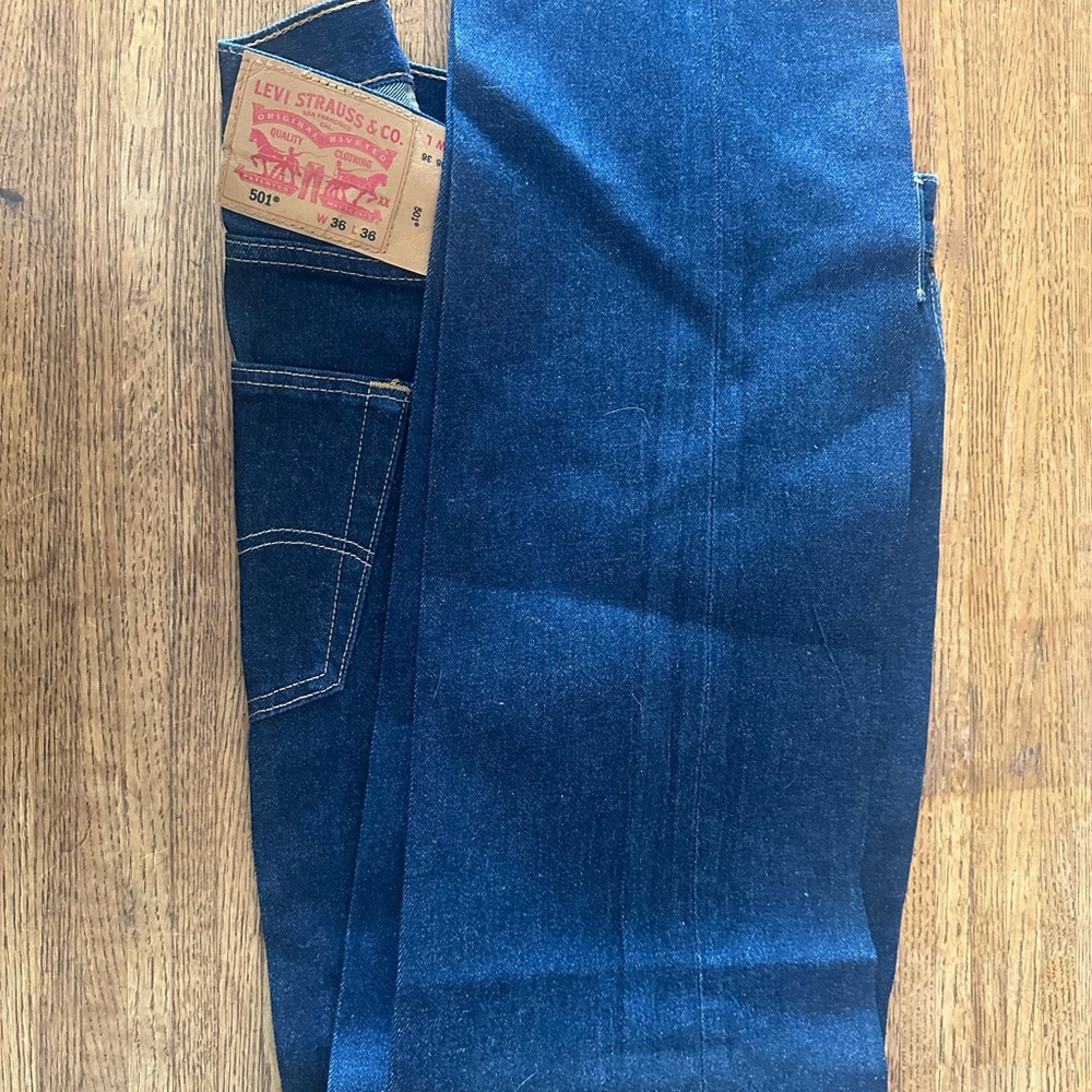Signature by Levi Strauss Men's Deep Blue Straight Jeans